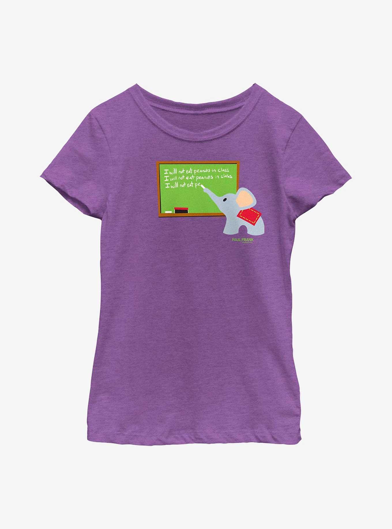 Paul Frank Ellie In Class Youth Girls T-Shirt, PURPLE BERRY, hi-res