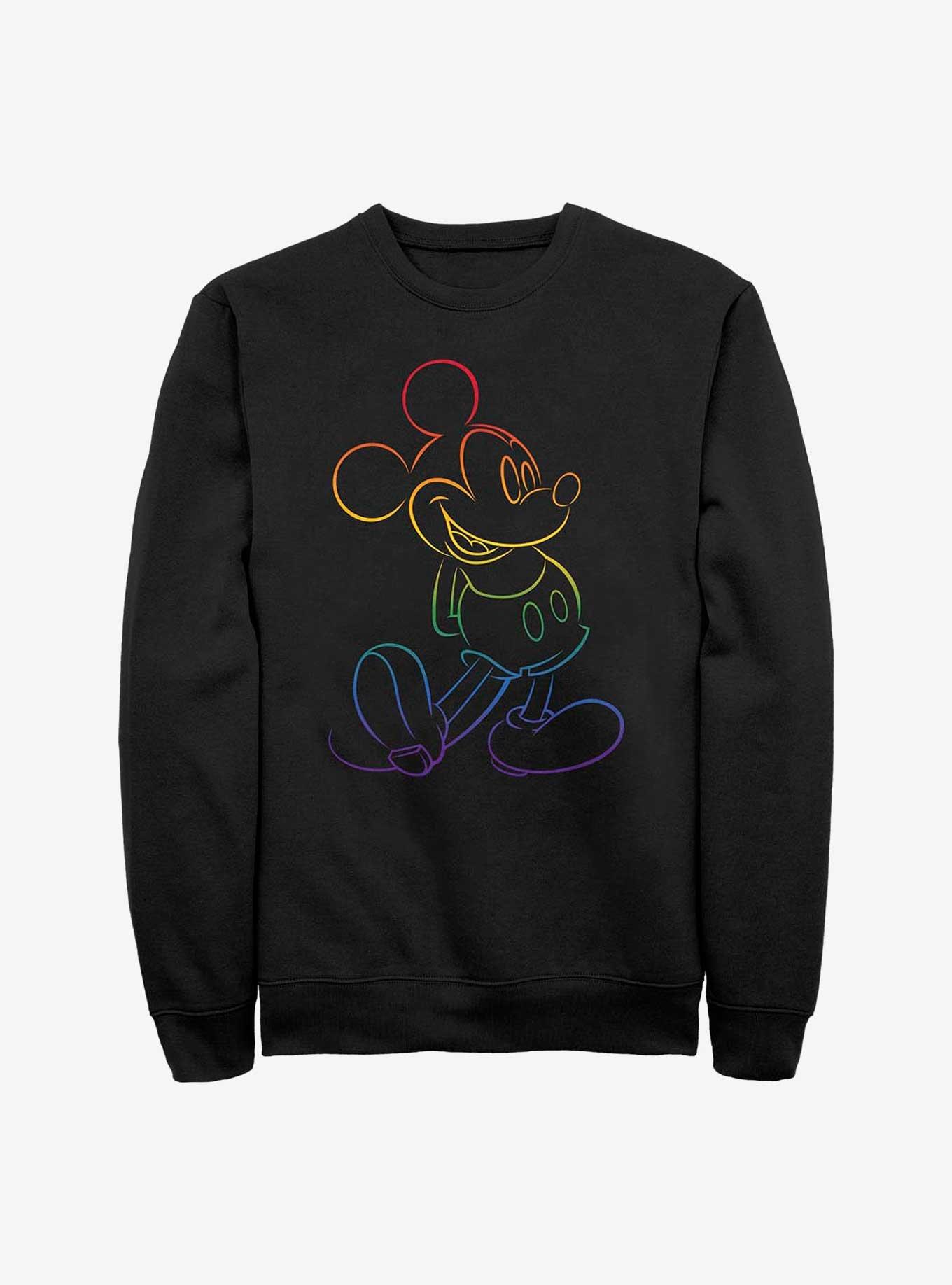 Disney Mickey Mouse Big Pride Sweatshirt, BLACK, hi-res