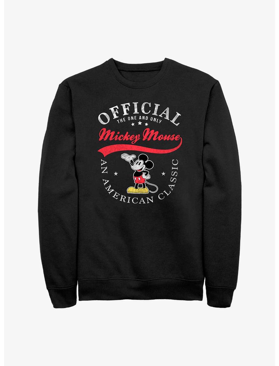 Disney Mickey Mouse American Classic Sweatshirt, BLACK, hi-res
