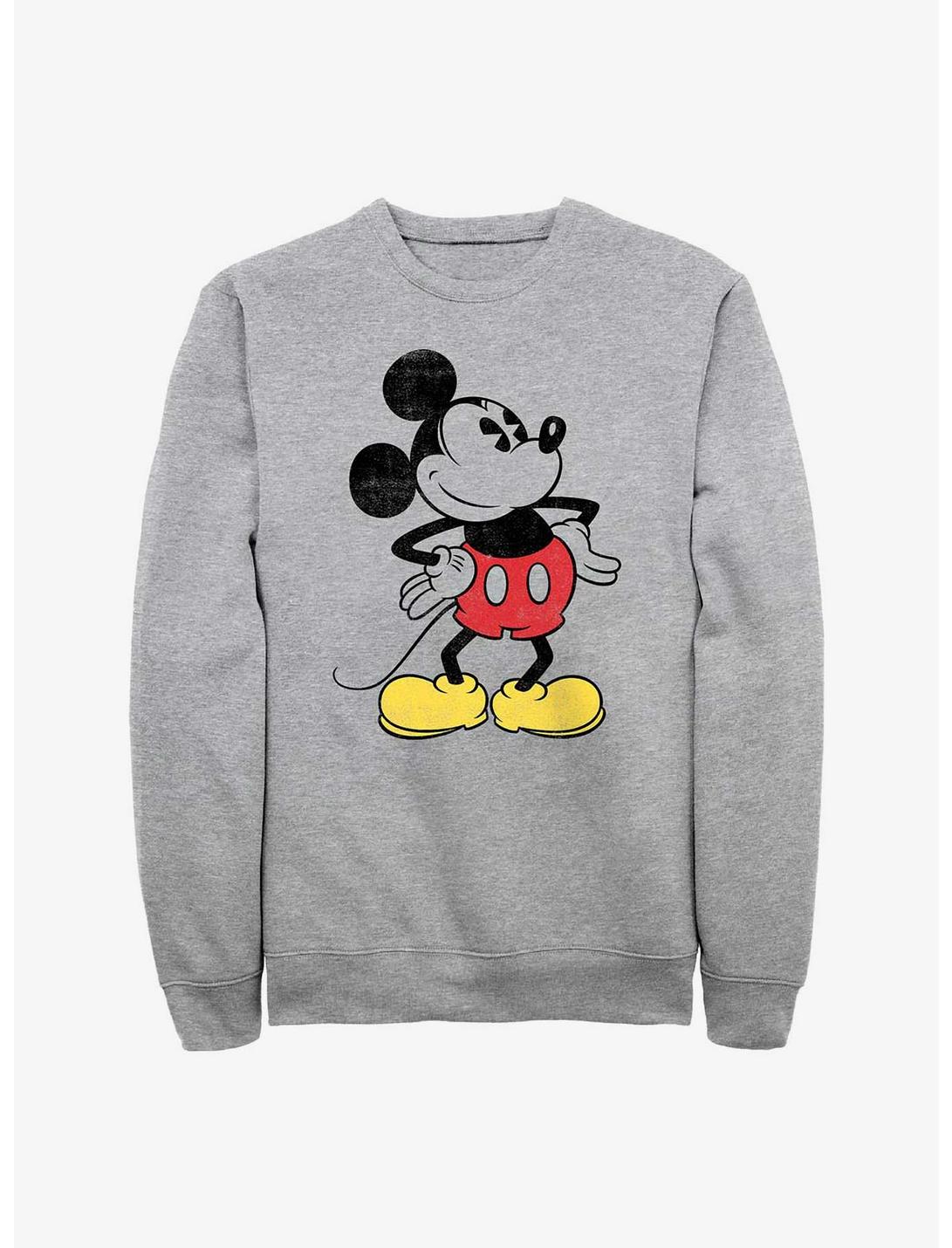 Disney Mickey Mouse Classic Vintage Sweatshirt, ATH HTR, hi-res