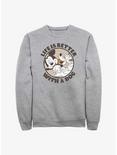 Disney Mickey Mouse Life Is Better With A Dog Sweatshirt, ATH HTR, hi-res