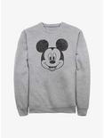 Disney Mickey Mouse Face Sweatshirt, ATH HTR, hi-res