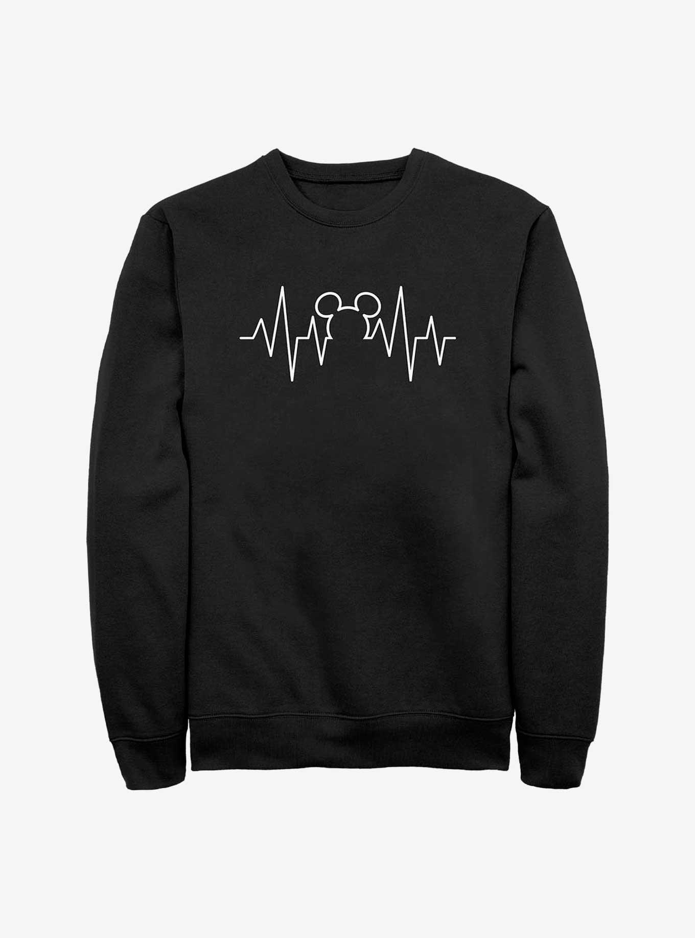 Disney Mickey Mouse Heartline Sweatshirt, BLACK, hi-res