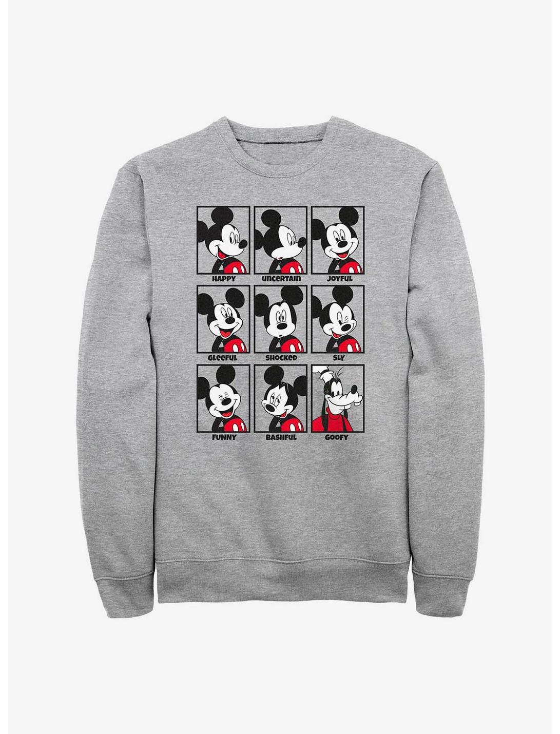 Disney Mickey Mouse Mood Sweatshirt, ATH HTR, hi-res