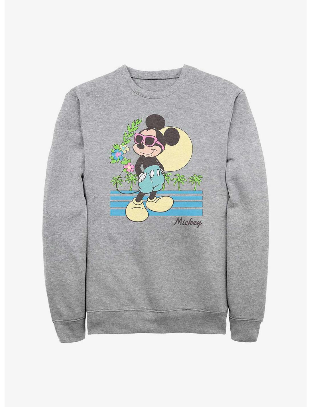 Disney Mickey Mouse Beach Sweatshirt, ATH HTR, hi-res