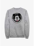Disney Mickey Mouse Checkered Sweatshirt, ATH HTR, hi-res