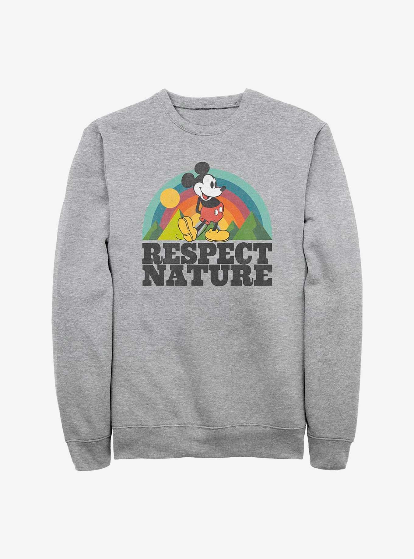 Disney Mickey Mouse Respect Nature Sweatshirt, , hi-res