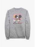 Disney Mickey Mouse Retro Beach Sweatshirt, ATH HTR, hi-res