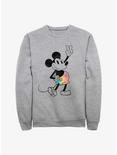 Plus Size Disney Mickey Mouse Tie Dye Mickey Sweatshirt, ATH HTR, hi-res