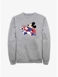 Disney Mickey Mouse USA Kick Sweatshirt, ATH HTR, hi-res