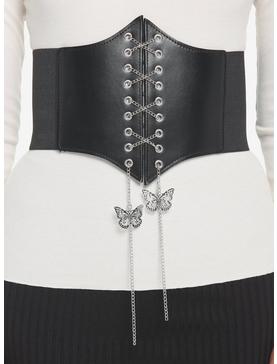 Black Butterfly Chain Corset, , hi-res