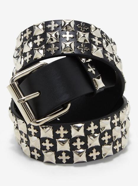 STUDDED LEATHER BRACELET LIMITED EDITION - Black