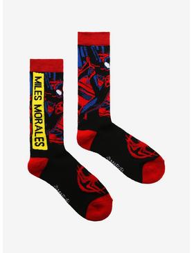Marvel Spider-Man: Across The Spider-Verse Miles Morales Crew Socks, , hi-res