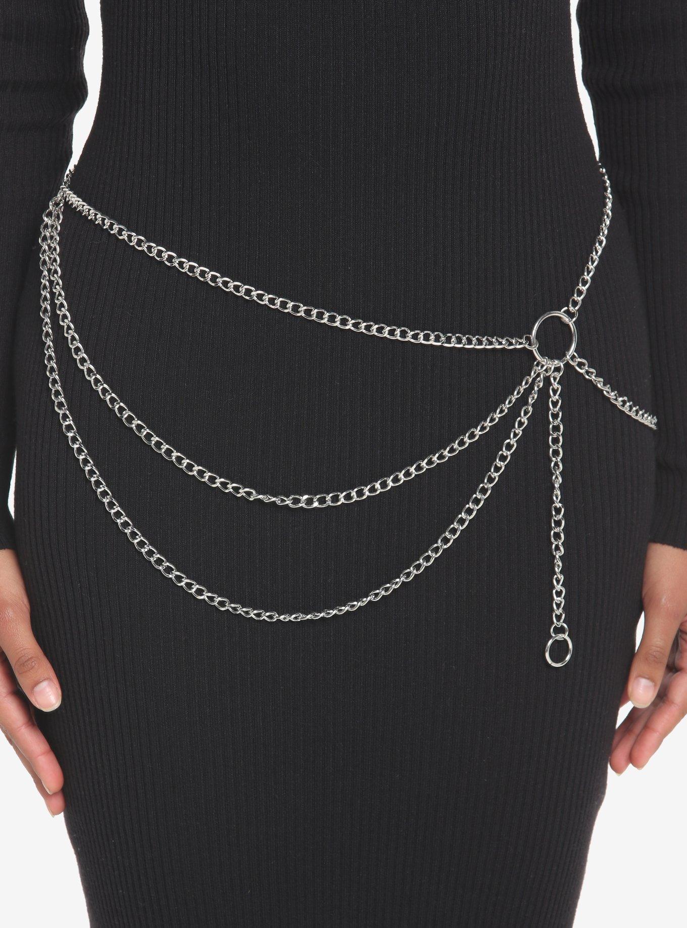 Silver O-Ring Chain Belt