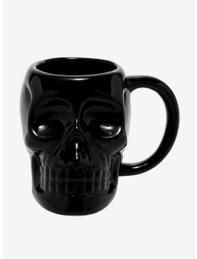 Black Skull Figural Mug, , hi-res