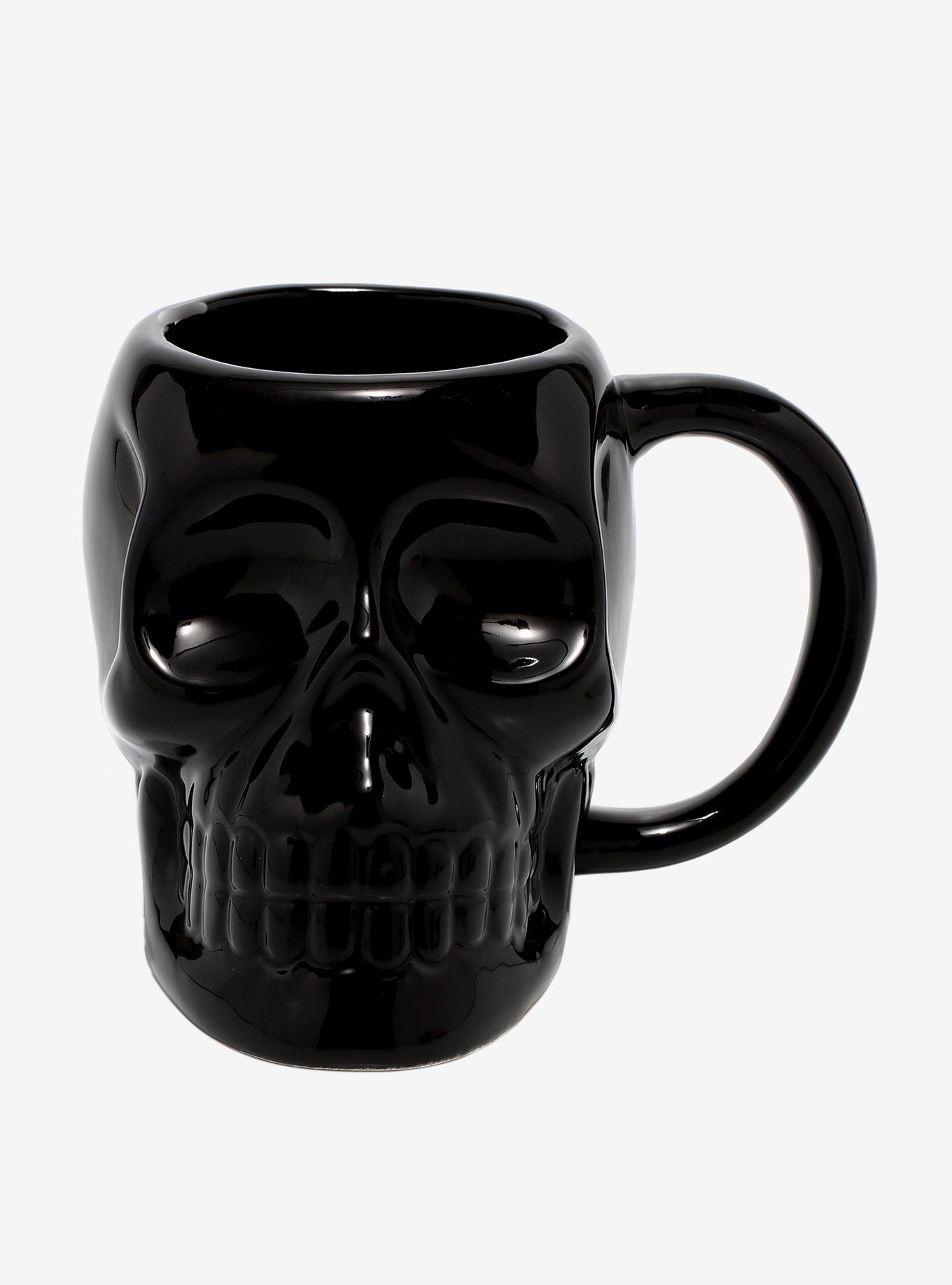 Black Skull Figural Mug, , hi-res