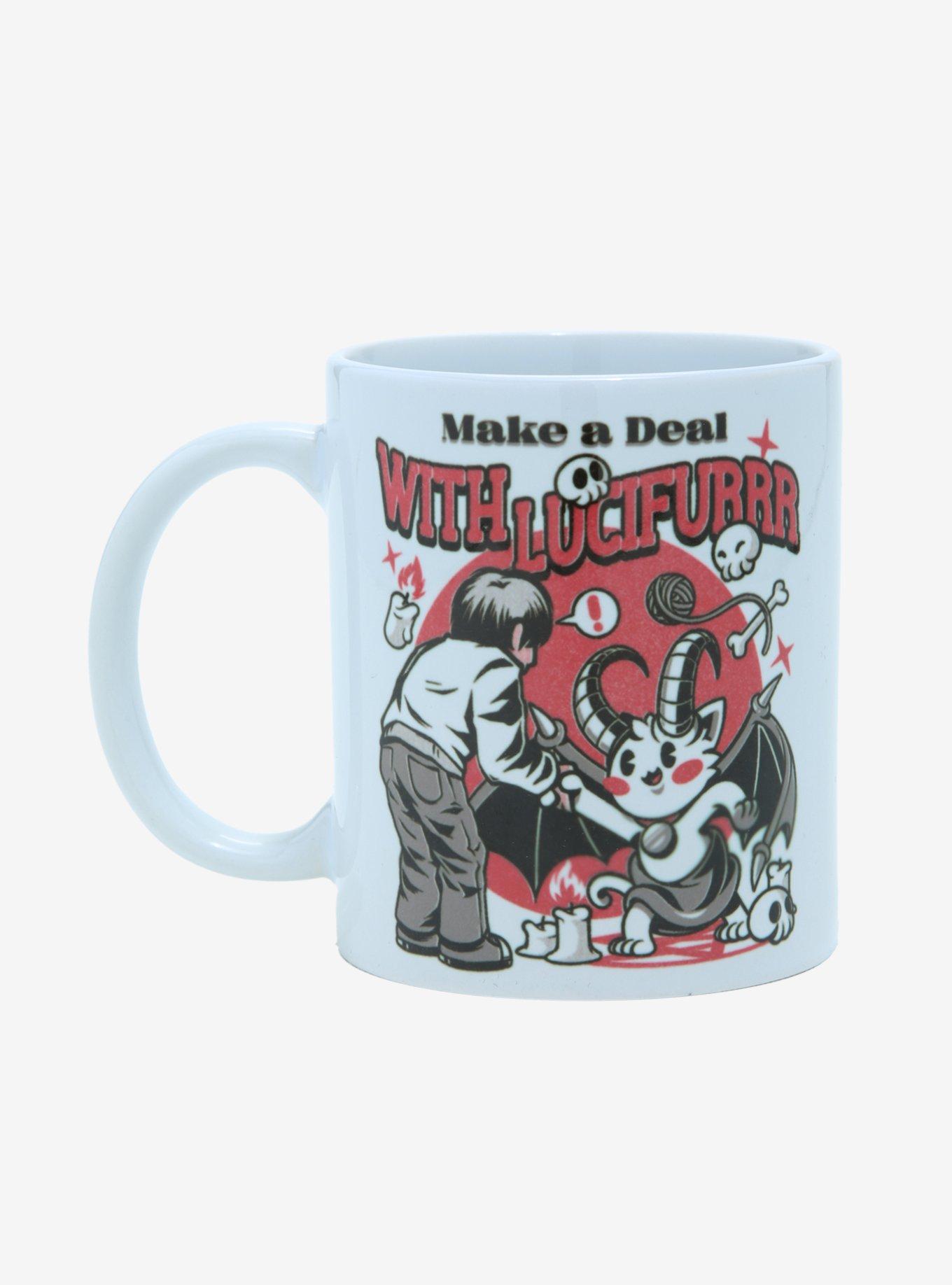 Deal With Lucifurrr Mug By Ilustrata Design, , hi-res