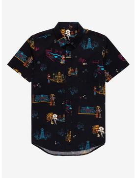 Disney Pixar Coco Land of the Dead Scenic Woven Button-Up - BoxLunch Exclusive , , hi-res