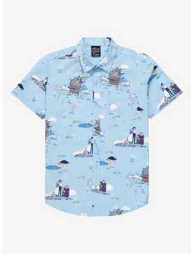 Studio Ghibli Howl’s Moving Castle Scenic Woven Button-Up - BoxLunch Exclusive , , hi-res