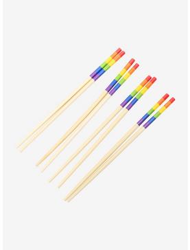 Rainbow Bamboo Chopstick Set, , hi-res