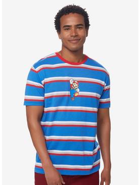 Plus Size Nintendo Super Mario Bros. Mario Striped T-Shirt - BoxLunch Exclusive, , hi-res