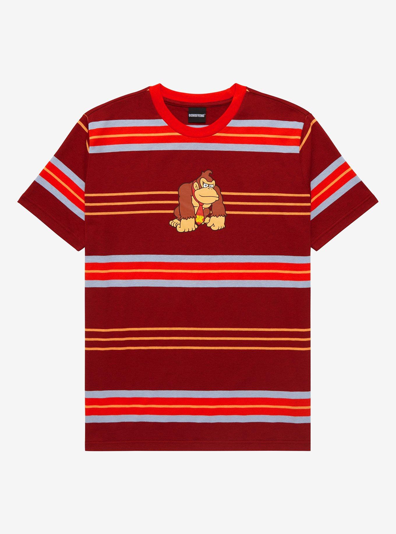 Nintendo Super Mario Bros. Donkey Kong Striped T-Shirt - BoxLunch Exclusive