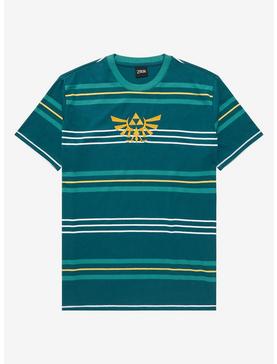 Nintendo Legend of Zelda Striped Crest T-Shirt - BoxLunch Exclusive, , hi-res