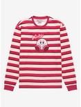 Nintendo Kirby Sitting Portrait Striped Long Sleeve T-Shirt - BoxLunch Exclusive, MULTI STRIPE, hi-res