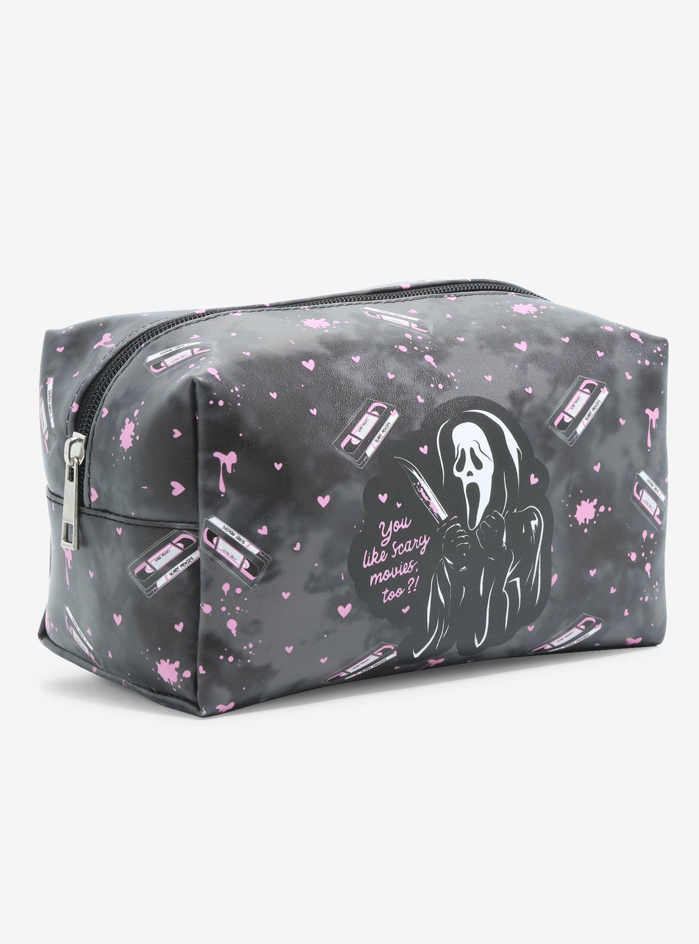 Scream Ghost Face Pink Icon Makeup Bag