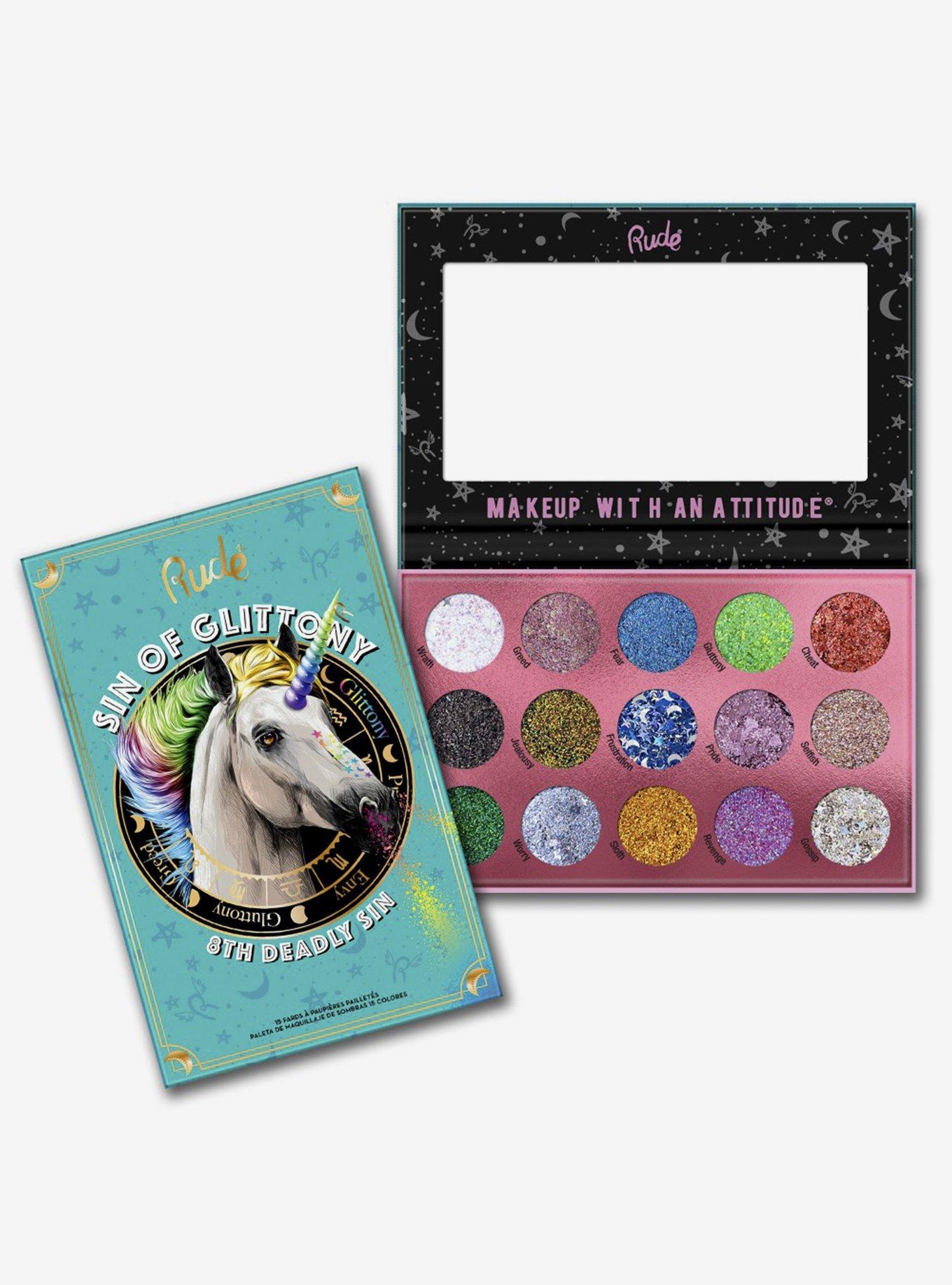 Rude Cosmetics Sin Of Glittony Bold Glitter Palette, , hi-res