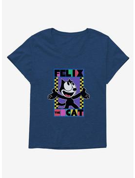 Plus Size Felix The Cat 90s Checkers Graphic Womens T-Shirt Plus Size, , hi-res
