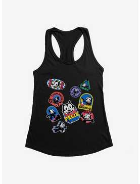 Felix The Cat Sticker Collection Womens Tank Top, , hi-res