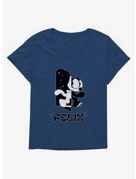 Felix The Cat Black and White Womens T-Shirt Plus Size, , hi-res