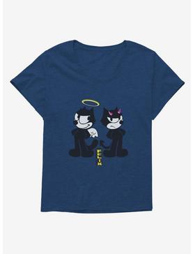 Plus Size Felix The Cat Good And Evil Felix Womens T-Shirt Plus Size, , hi-res
