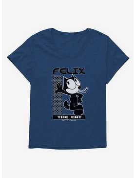 Felix The Cat Whistling Womens T-Shirt Plus Size, , hi-res