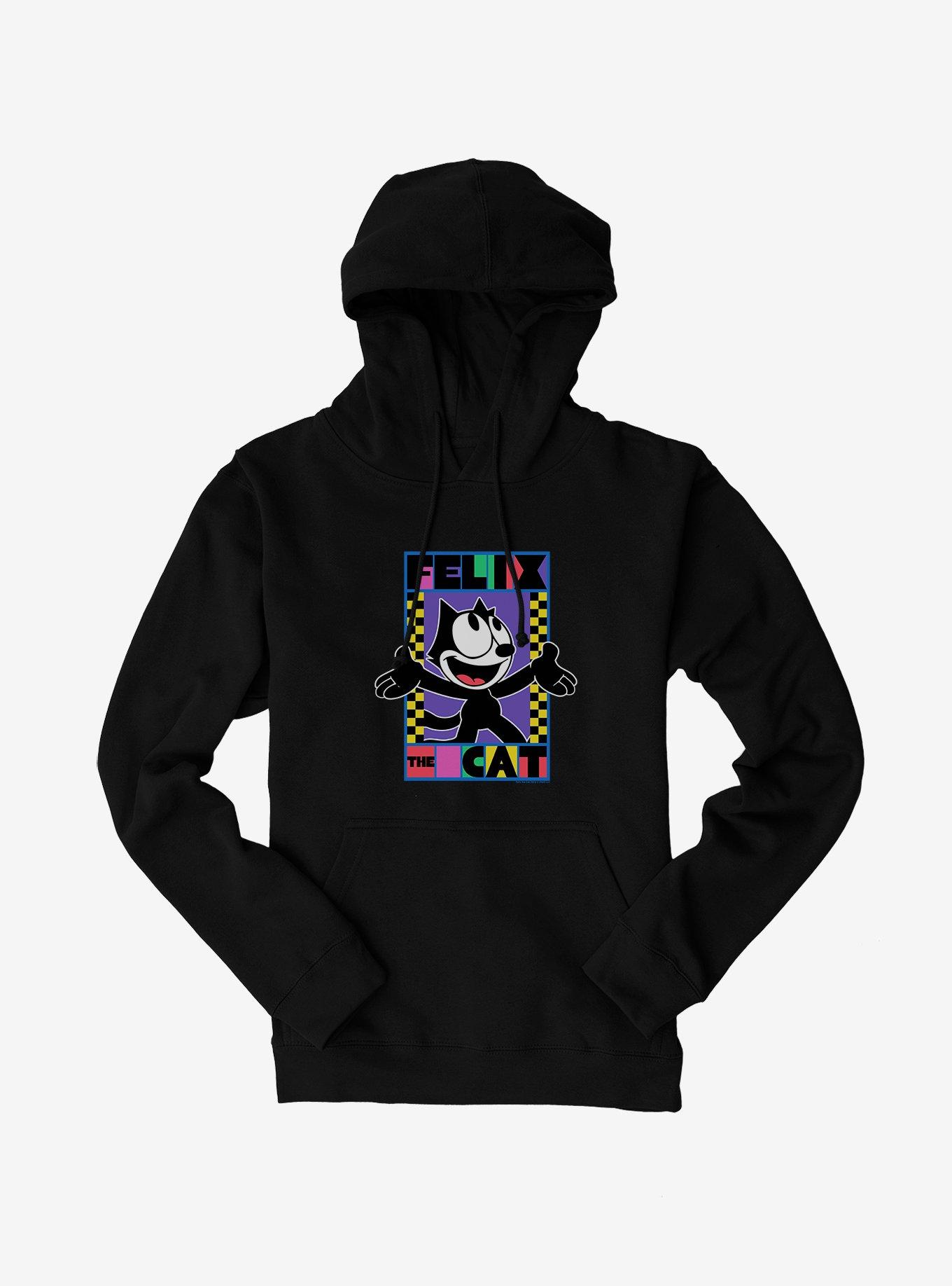 Felix The Cat 90s Checkers Graphic Hoodie