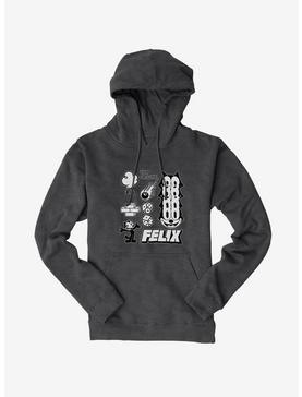 Felix The Cat The Original Icons Hoodie, CHARCOAL HEATHER, hi-res