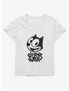Felix The Cat Graffiti Art All Smiles Felix Girls T-Shirt Plus Size, , hi-res