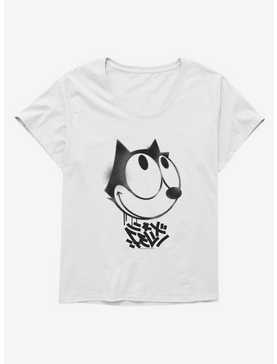 Felix The Cat Graffiti Art Smiling Felix Girls T-Shirt Plus Size, , hi-res