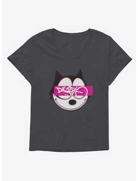 Felix The Cat Graffiti Art Text Box Girls T-Shirt Plus Size, , hi-res