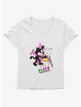 Felix The Cat Kitty And Felix Dancing Girls T-Shirt Plus Size, , hi-res