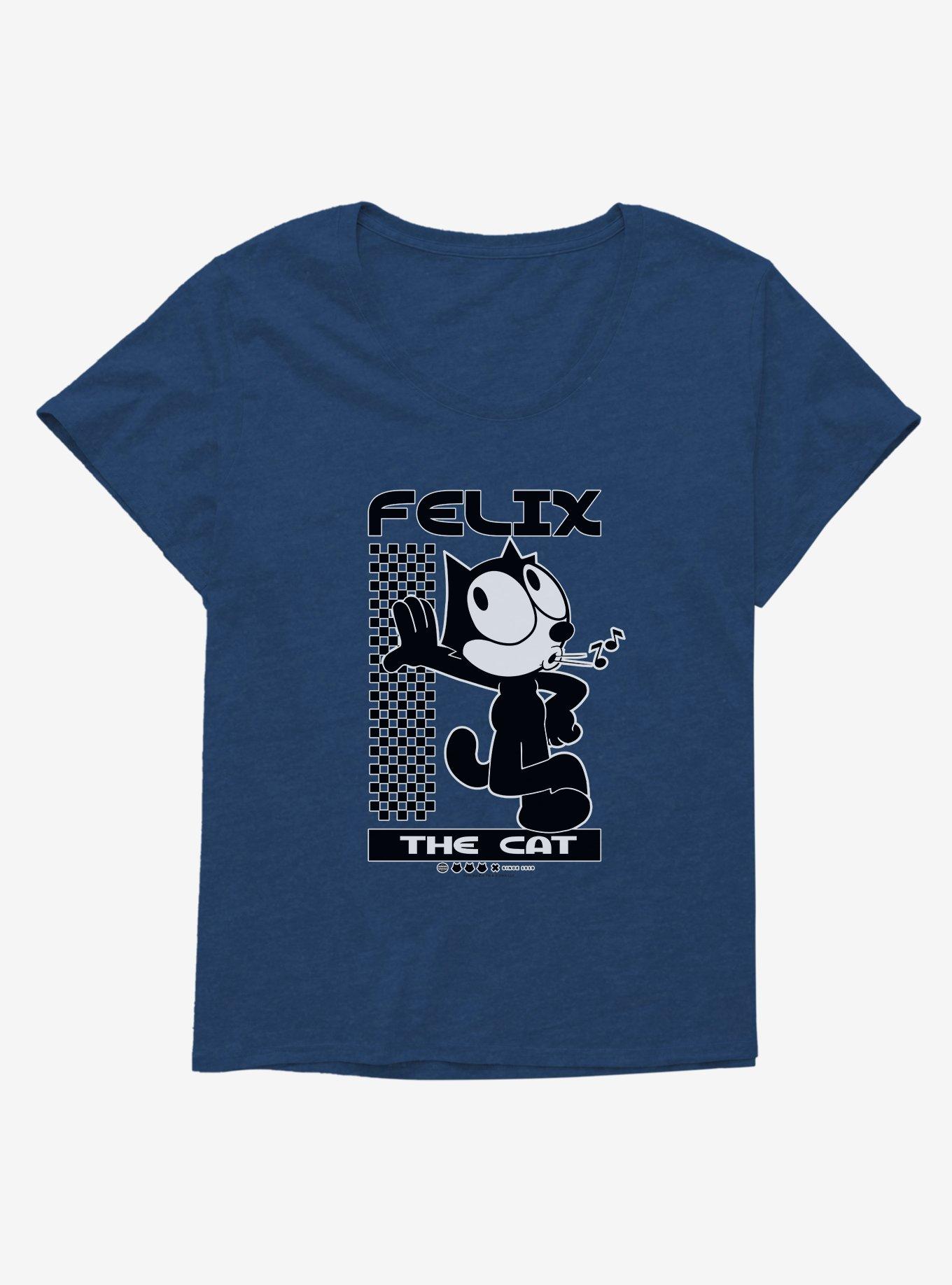 Felix The Cat Whistling Girls T-Shirt Plus