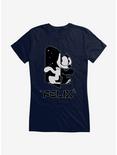 Felix The Cat Black and White Girls T-Shirt, NAVY, hi-res