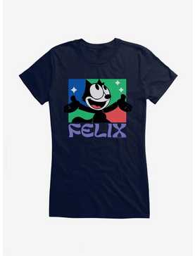 Felix The Cat Bright Smile Felix Girls T-Shirt, NAVY, hi-res