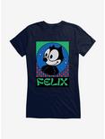 Felix The Cat Diamond Stars Girls T-Shirt, NAVY, hi-res