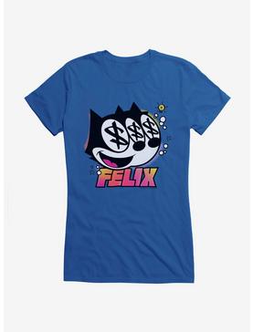 Felix The Cat Dollar Signs Girls T-Shirt, ROYAL, hi-res