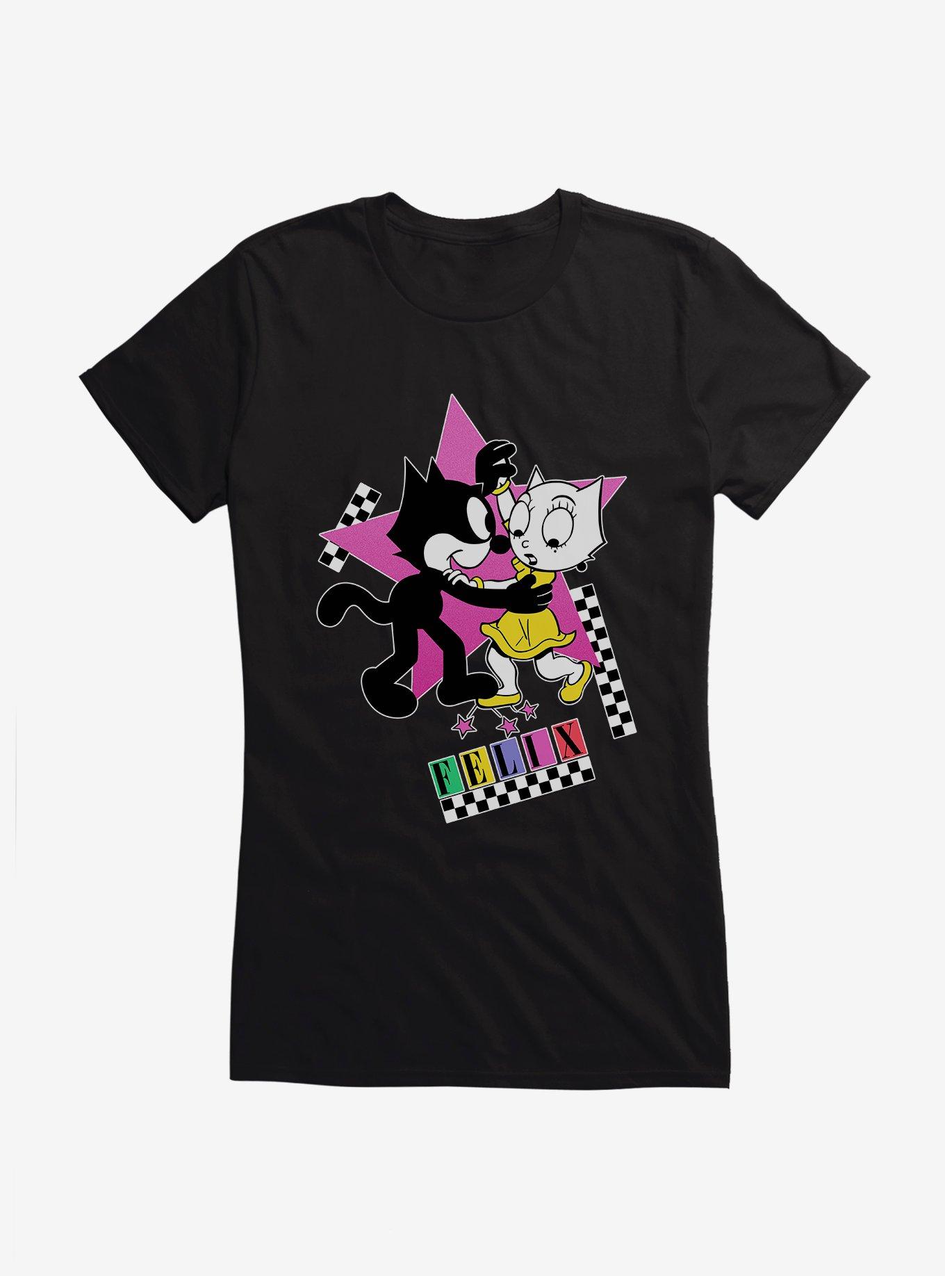 Felix The Cat Kitty And Felix Dancing Girls T-Shirt, , hi-res
