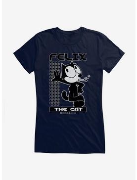 Felix The Cat Whistling Girls T-Shirt, NAVY, hi-res