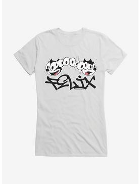 Felix The Cat Split Personality Graffiti Art Girls T-Shirt, , hi-res