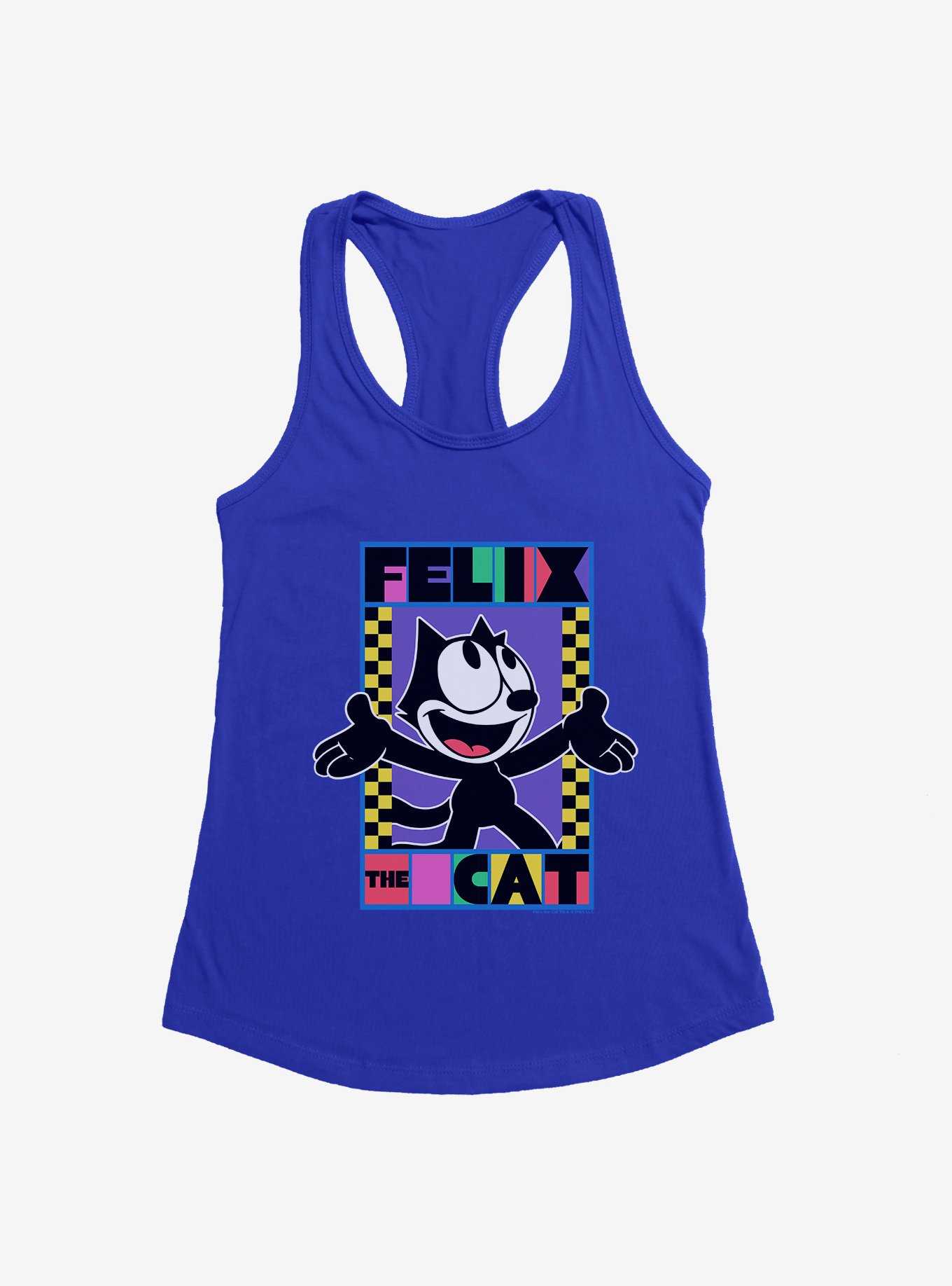 Felix The Cat 90s Checkers Graphic Girls Tank, , hi-res